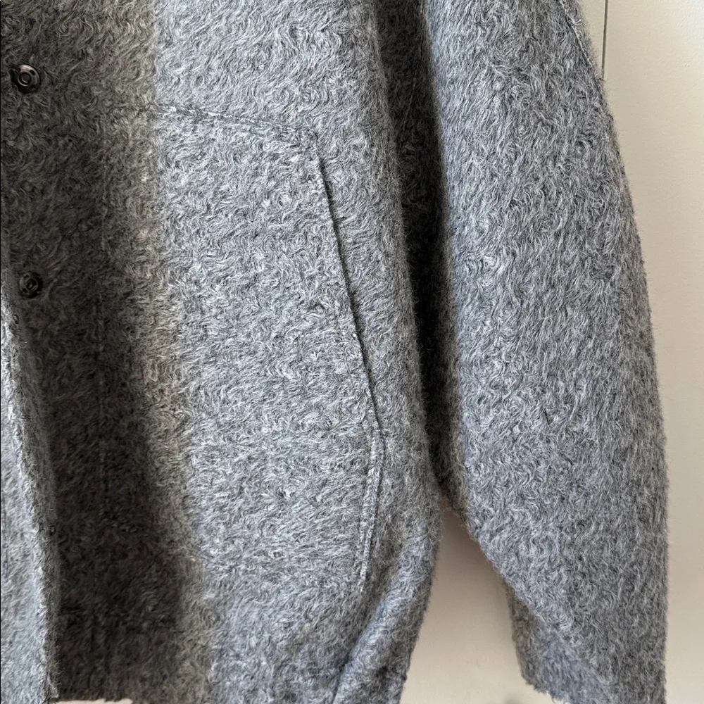 Zara Dark Grey Textured Jacket - Picture 3 of 6